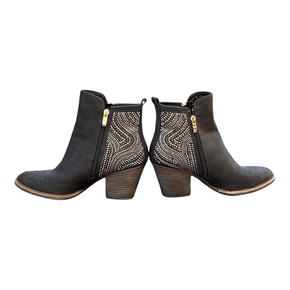 Rhinestone Western Style Ankle Booties by Boutique By Corkeys - Picture 9 of 11